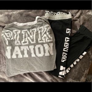 Victoria’s Secret shirt and leggings set